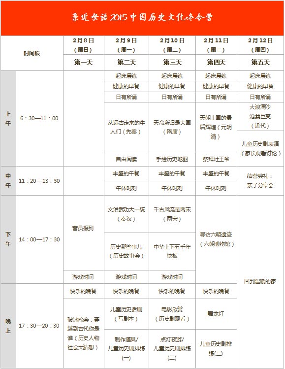 活動議程