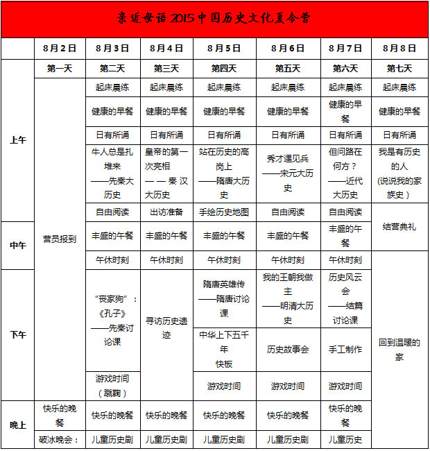 活動議程